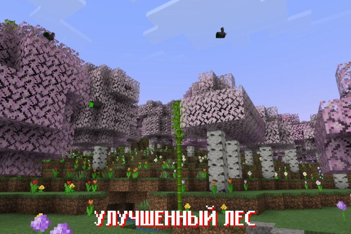Улучшенный лес из Майнкрафт ПЕ 2.0